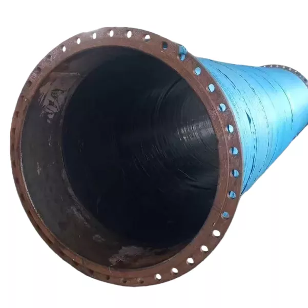 Gedhe Diameter Kain Dikiataken Flanged Karet Selang