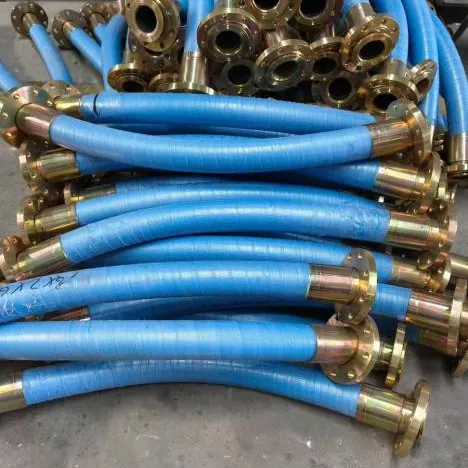 Gedhe Dhiameter Nyedhot lan Discharge Flanged Karet Selang